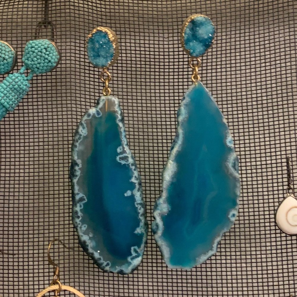 Baublebar Geode Drops, Blue Turquoise